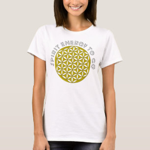 T-shirt FLEUR DE VIE - poinçonnée - ÉNERGIE SPIRITUELLE À