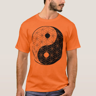 T-shirt Fleur de Yin Yang de la vie