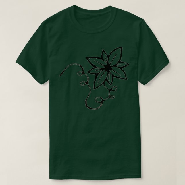 T-shirt Fleur d'encre (Design devant)