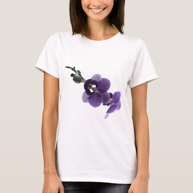 T-shirt Fleur d'orchidée violette (Devant)