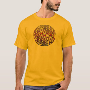 T-shirt Fleur du symbole sacré de la géométrie de la vie -