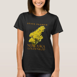 T-shirt Fleur du territoire du Nebraska Soldiago gigantean