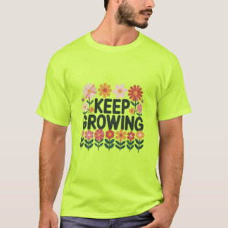 T-shirt Fleur en Croissance Continue
