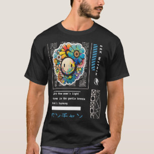 T-shirt Fleur esthétique japonaise Slang Kidcore