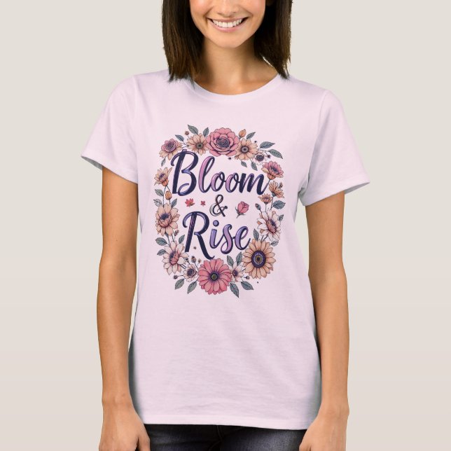 T-shirt Fleur et augmentation (Devant)