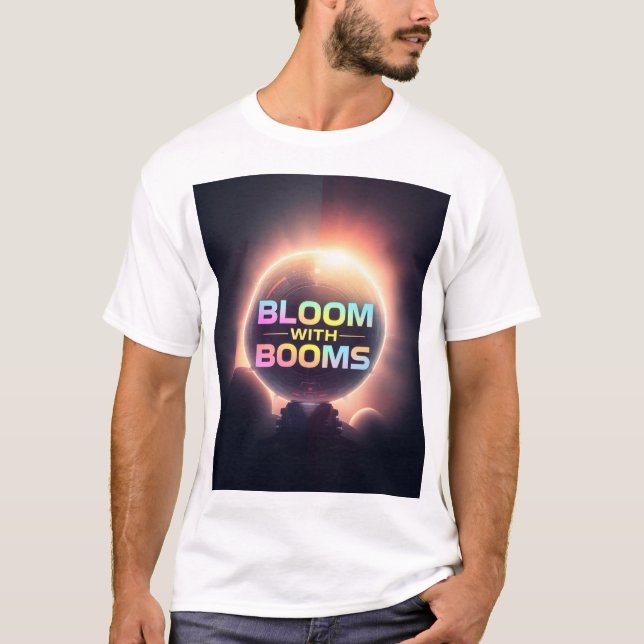T-shirt Fleur et boom : florissez avec le pouvoir (Devant)