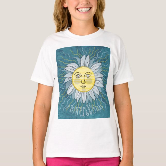 T-shirt Fleur et soleil - Nature (Devant)