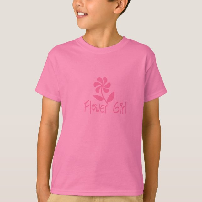 T-shirt Fleur fille (Devant)