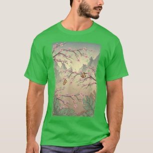 T-shirt Fleur Fleur Fleur Japonaise Rose Sakura Lover Cher