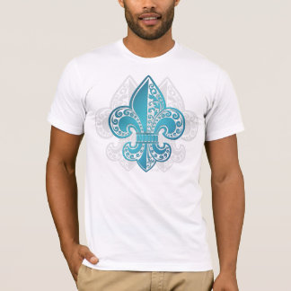 T-shirt Fleur floral bleu #3