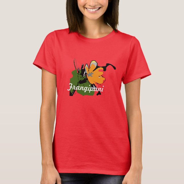 T-shirt Fleur Frangipani (Devant)