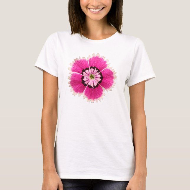 T-shirt Fleur fuchsia (Devant)