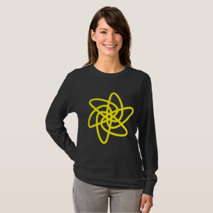 T-shirt Fleur géométrique 05 - Jaune