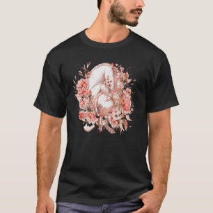 T-shirt Fleur Grossesse utérine Anatomie bébé Gynécologie