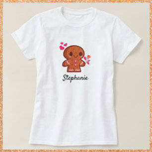 T-shirt Fleur Homme en pain d'épices mignon