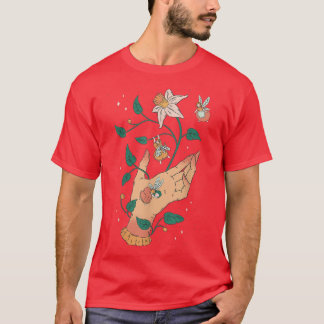 T-shirt Fleur Imaginaire Natur Cottagecore Fée Belle A