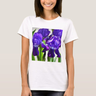 T-shirt Fleur Iris Iris Violet