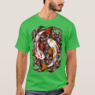 T-shirt Fleur japonaise de cerisier de Koi