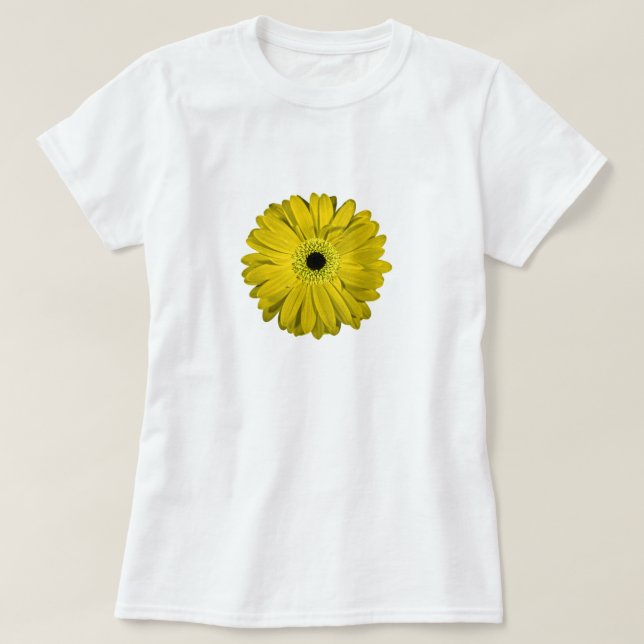 T-shirt Fleur jaune (Design devant)