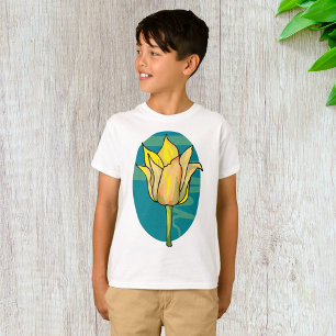 T-shirt Fleur jaune