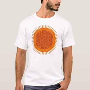 T-shirt Fleur Live/de conception ensoleillée