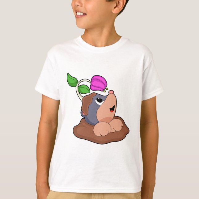 T-shirt Fleur Mole Earth (Devant)