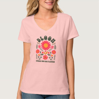 T-shirt Fleur Où Vous Êtes Plantés