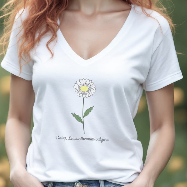 T-shirt Fleur pastel de marguerite botanique (Botanical Daisy Pastel Flower T-Shirt)