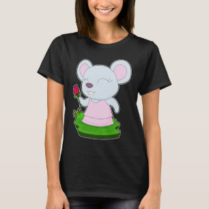 T-shirt Fleur Rose de souris