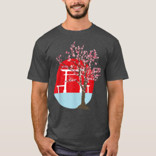 T-shirt Fleur rose esthétique japonaise Sakura Japon Cherr