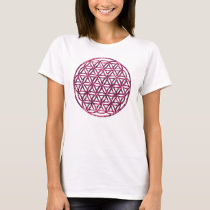 T-shirt Fleur rose mousseuse de la vie