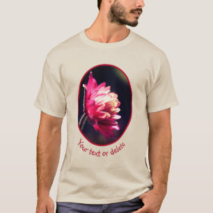 T-shirt Fleur Rouge Au Soleil Personnalisé