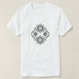 T-shirt Fleur Rub el Hizb, blanc