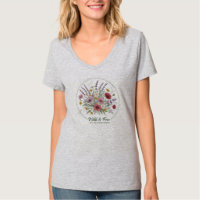 T-shirt Fleur sauvage botanique sauvage et libre à