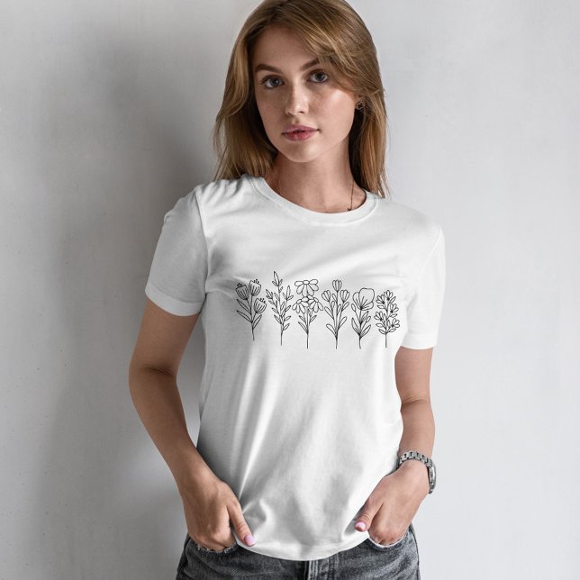 T-shirt Fleur sauvage doux (Créateur téléchargé)