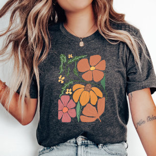T-Shirt fleur sauvage, Garden Tee, Chemises femmes