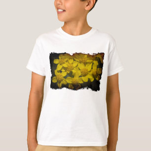 T-shirt Fleur sauvage jaune