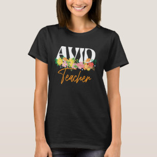 T-shirt Fleur sauvage super Enseignant Avid - Enseignants
