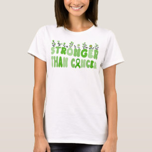 T-shirt fleur sauvage super plus fort que le cancer du foi