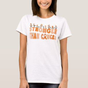T-shirt fleur sauvage super plus fort que le cancer du rei