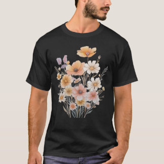 T-shirt Fleur sauvage vintage