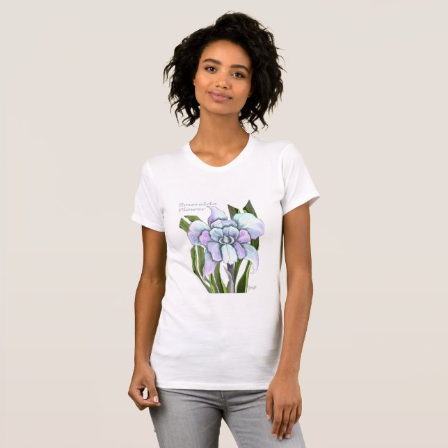 T-shirt Fleur Smeraldo (Devant entier)
