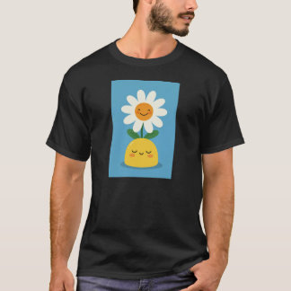 T-shirt Fleur souriante