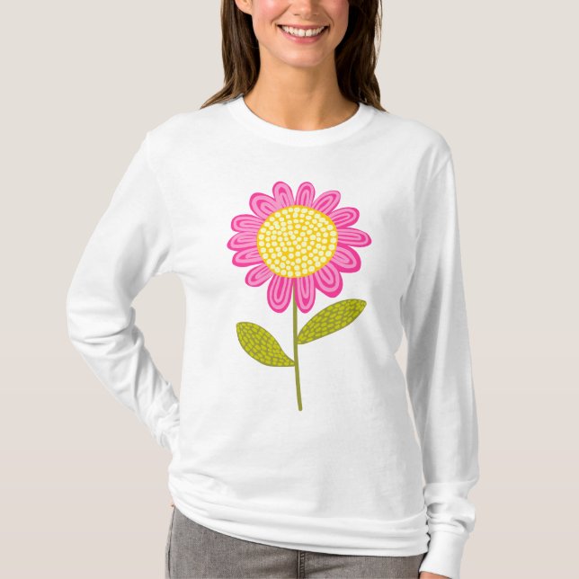 T-shirt Fleur stylisée (Devant)