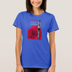 T-shirt Fleur Vapeur et rose