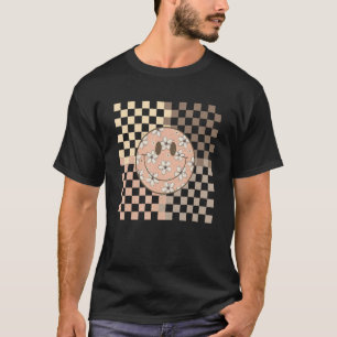 T-shirt Fleur vintage Souriante Visage Faisy Vérifiée Pour