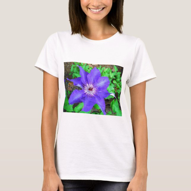 T-shirt Fleur violette Clematis (Devant)