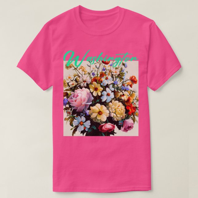 T-shirt Fleur Washington (Design devant)