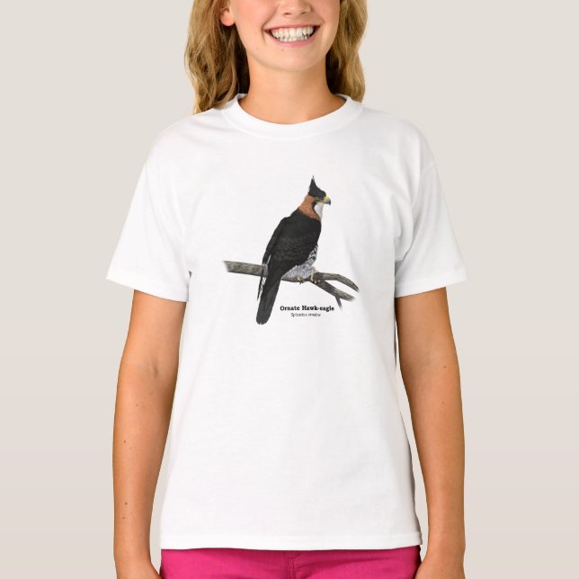 T-shirt fleuri de Faucon-Eagle (Devant)