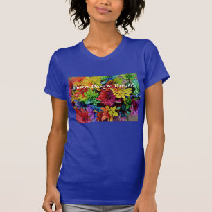 T-shirt fleuri (Lapis) Oser toujours rêver
